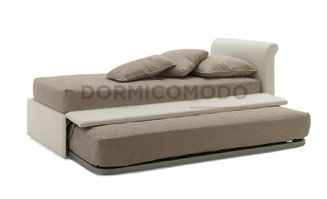 Letto con rete letto estraibile - Letti Imbottiti - D3008EL